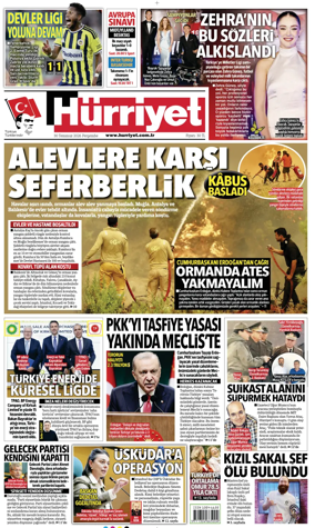 Cover of Hurriyet