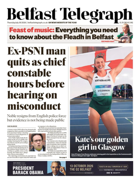 Cover of Belfast Telegraph
