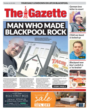 Cover of Blackpool Gazette