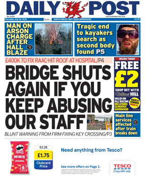 Cover of Daily Post (North Wales)