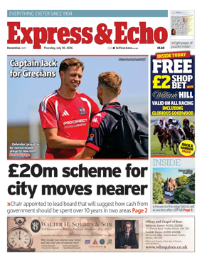 Cover of Express & Echo (City & East Devon Edition)