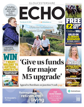 Cover of Gloucestershire Echo