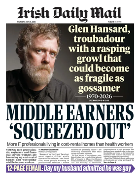 Cover of Irish Daily Mail