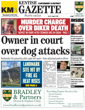 Cover of Kentish Gazette Canterbury & District