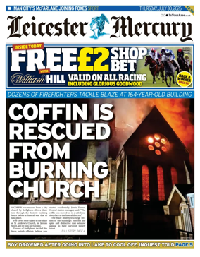 Cover of Leicester Mercury