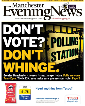 Cover of Manchester Evening News