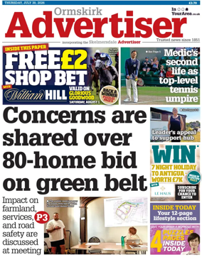 Cover of Ormskirk Advertiser