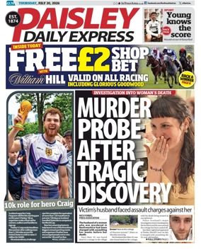 Cover of Paisley Daily Express
