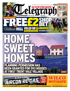 Cover of Scunthorpe Telegraph