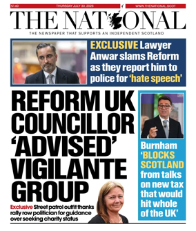 Cover of The National (Scotland)