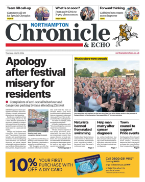 Cover of The Northampton Chronicle and Echo
