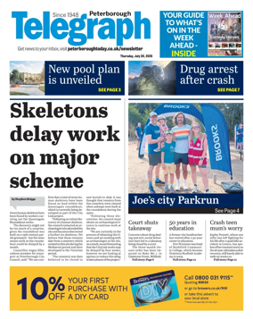 Cover of The Peterborough Evening Telegraph