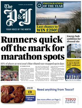 Cover of The Press and Journal (Aberdeen and Aberdeenshire)