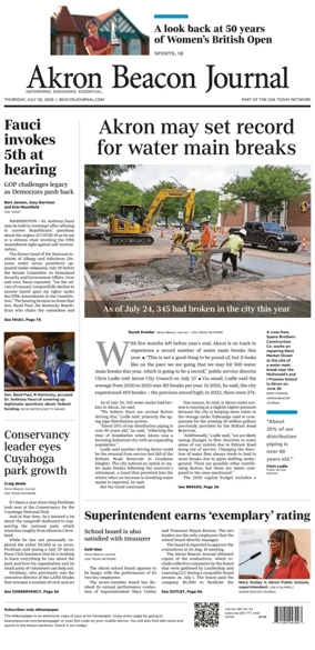 Cover of Akron Beacon Journal