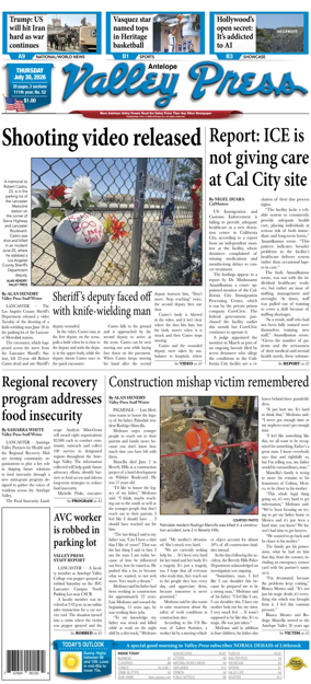 Cover of Antelope Valley Press