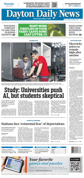 Cover of Dayton Daily News