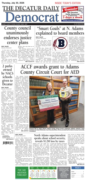 Cover of The Decatur Daily Democrat