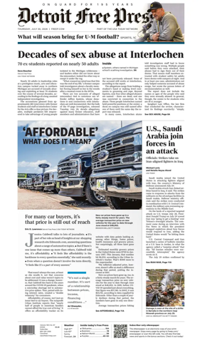Cover of Detroit Free Press