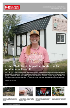 Cover of East Idaho News