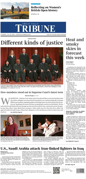 Cover of Great Falls Tribune
