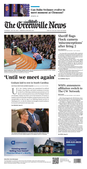 Cover of The Greenville News