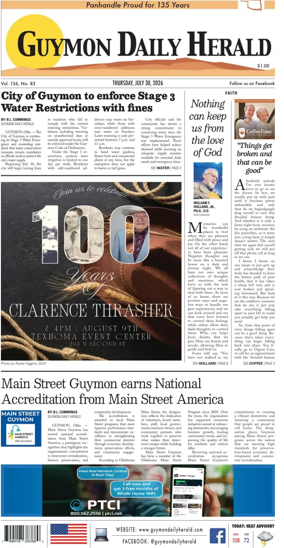 Cover of Guymon Daily Herald