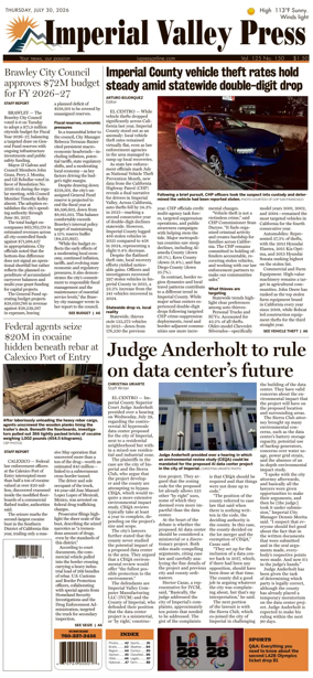 Cover of Imperial Valley Press