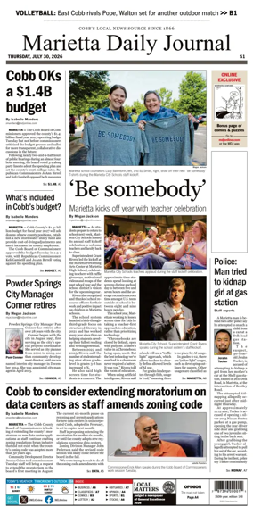 Cover of Marietta Daily Journal