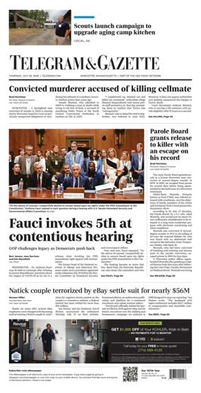 Cover of Telegram & Gazette