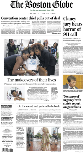 Cover of The Boston Globe