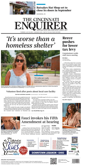 Cover of The Cincinnati Enquirer