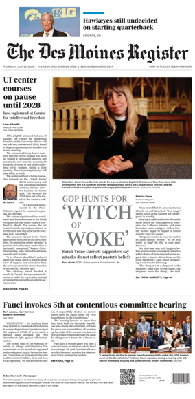 Cover of The Des Moines Register