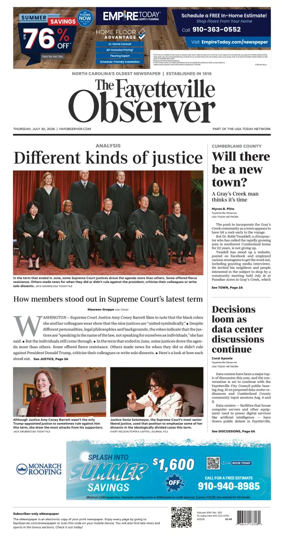 Cover of The Fayetteville Observer