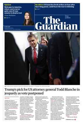 Cover of The Guardian (USA)