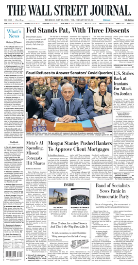 Cover of The Wall Street Journal
