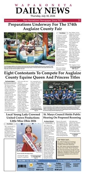 Cover of Wapakoneta Daily News