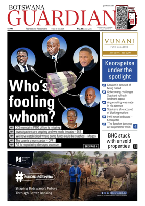 Cover of Botswana Guardian