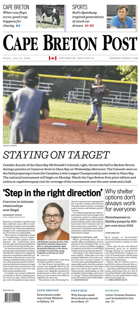 Cover of Cape Breton Post