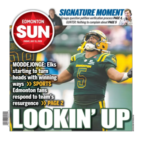 Cover of Edmonton Sun