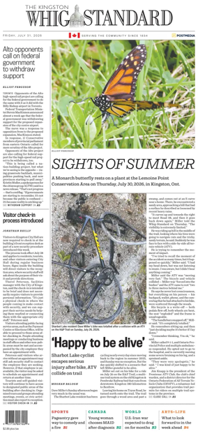 Cover of Kingston Whig-Standard