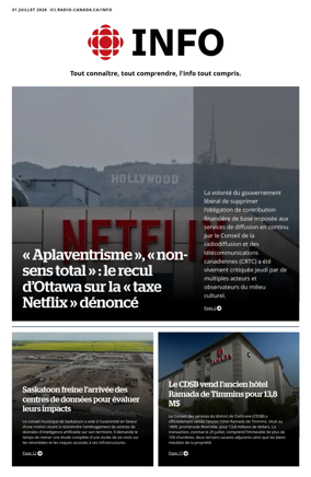 Cover of Radio-Canada Info