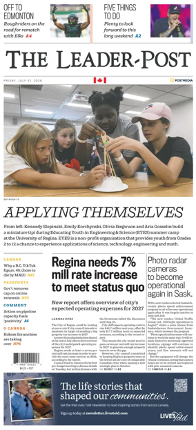 Cover of Regina Leader-Post