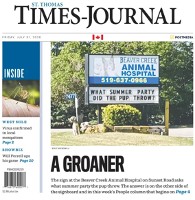 Cover of St. Thomas Times-Journal
