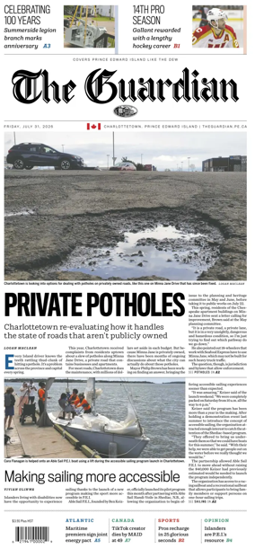 Cover of The Guardian (Charlottetown)