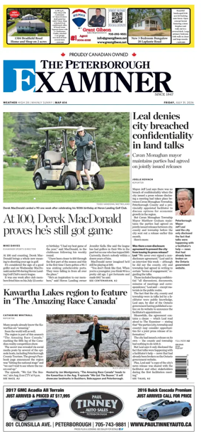 Cover of The Peterborough Examiner
