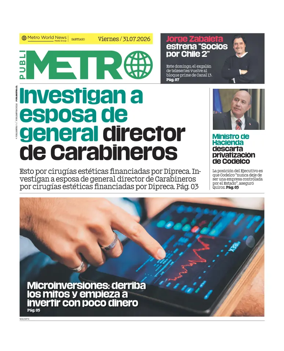 Cover of Publimetro Chile
