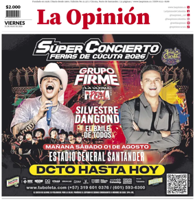 Cover of La Opinion