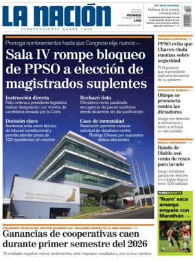 Cover of La Nacion (Costa Rica)