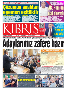 Cover of Kibris Gazetesi