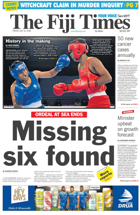 Cover of The Fiji Times